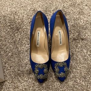 Manolo Blahnik Blue Hangisi 37.5